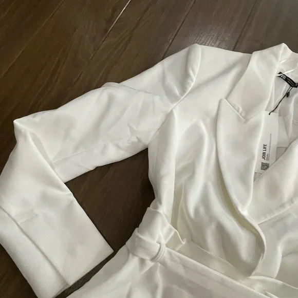 Zara white tapered blazer dress - Picture 4 of 12